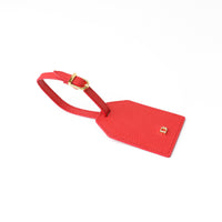 Travel Identifing Tag - Pebbled Red