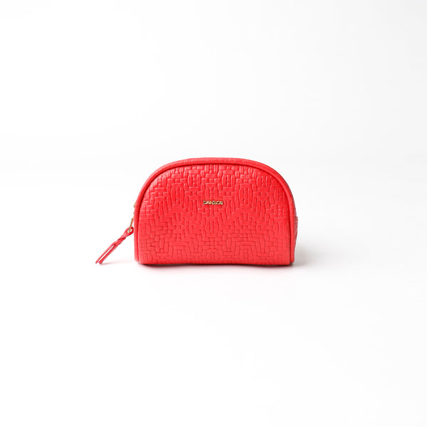 Anabelle Cosmetic Pouch - Woven Red