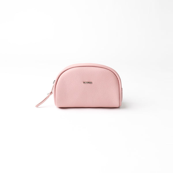 Anabelle Cosmetic Pouch - Pebbled Soft Pink