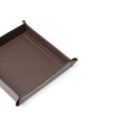 Office Leather Desk 6-Set (Pencil Holder) - Chocolate brown in Napa Leather