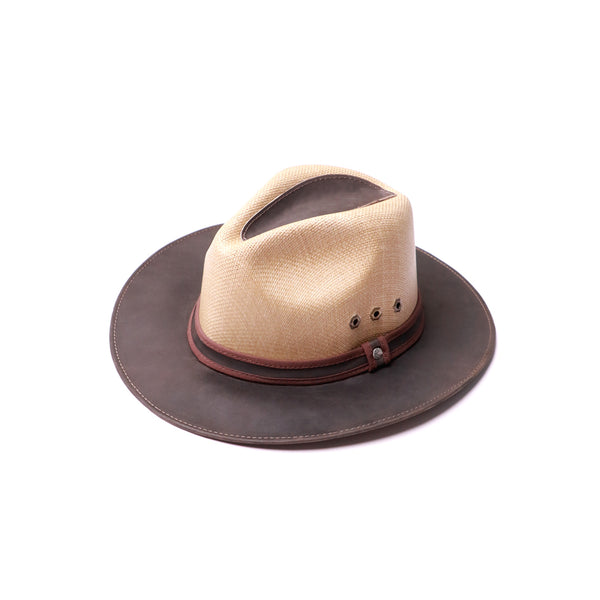 Leather & Natural Fiber Hat