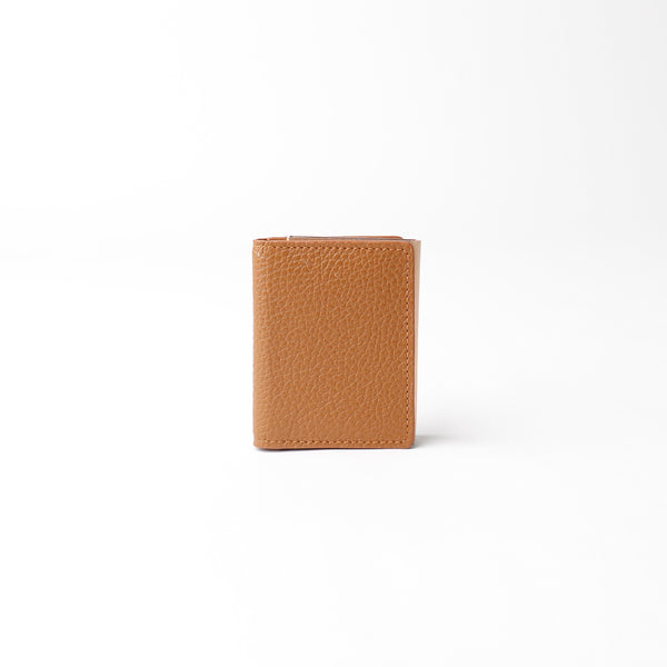 RFID Blocking Card Case Wallet - Pebble Tan with Napa Tan