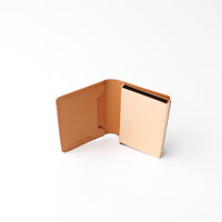 RFID Blocking Card Case Wallet - Pebble Tan with Napa Tan