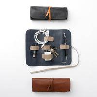 Tech Pouch Holder - Pebble Brown
