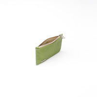 Card Case Ines - Pebbled Lime Green