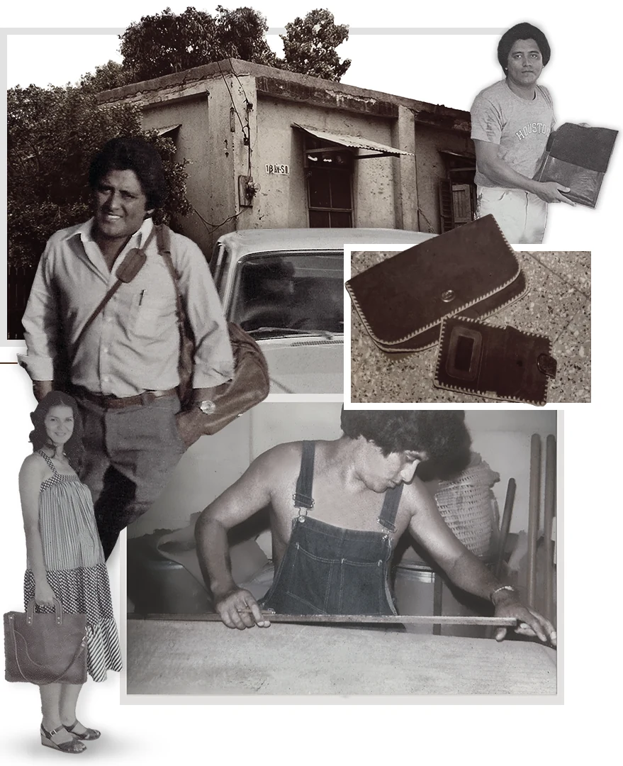 Danilos earliest atelier — a patio in San Pedro Sula, 1974